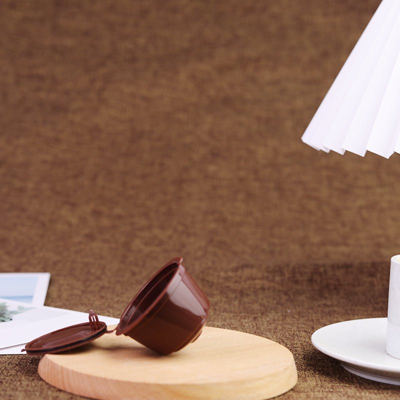 Комплект 3 броя капсули за многократно ползване съвместими с Dolce Gusto + лъжица и четка - Atron Комплект 3 броя капсули за многократно ползване съвместими с Dolce Gusto + лъжица и четка - Atron